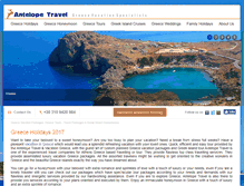 Tablet Screenshot of antelopetravel.gr